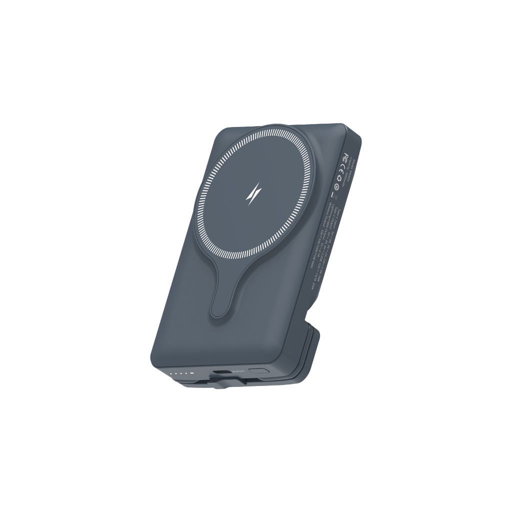 POWEROLOGY 5000MAH POWER BANK MAGSAFE CHARING AIR-VENT MOUNT 20PD GRAY PPBCHA32GY thumbnail 4