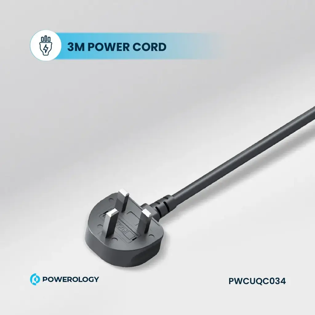 POWEROLOGY 6AC 2500W POWER STRIP BLACK PWCUQC034 thumbnail 15