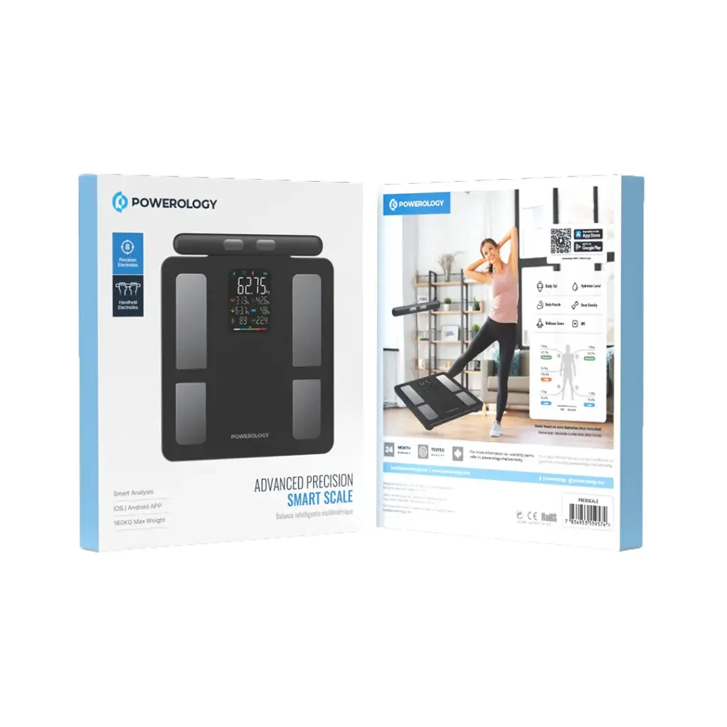 POWEROLOGY ADVANCED PRECISION SMART SCALE BLACK P8EBSCALE thumbnail 9