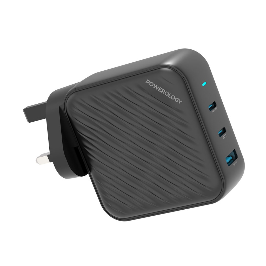 POWEROLOGY GAN CHARGER DUAL PD 140W ADAPTER  PWCUQ022 thumbnail 4