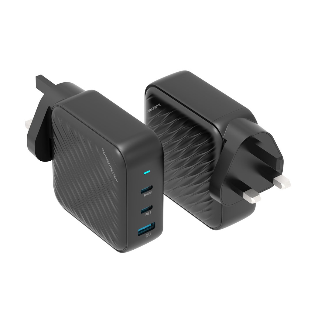 POWEROLOGY GAN CHARGER DUAL PD 140W ADAPTER  PWCUQ022 thumbnail 5