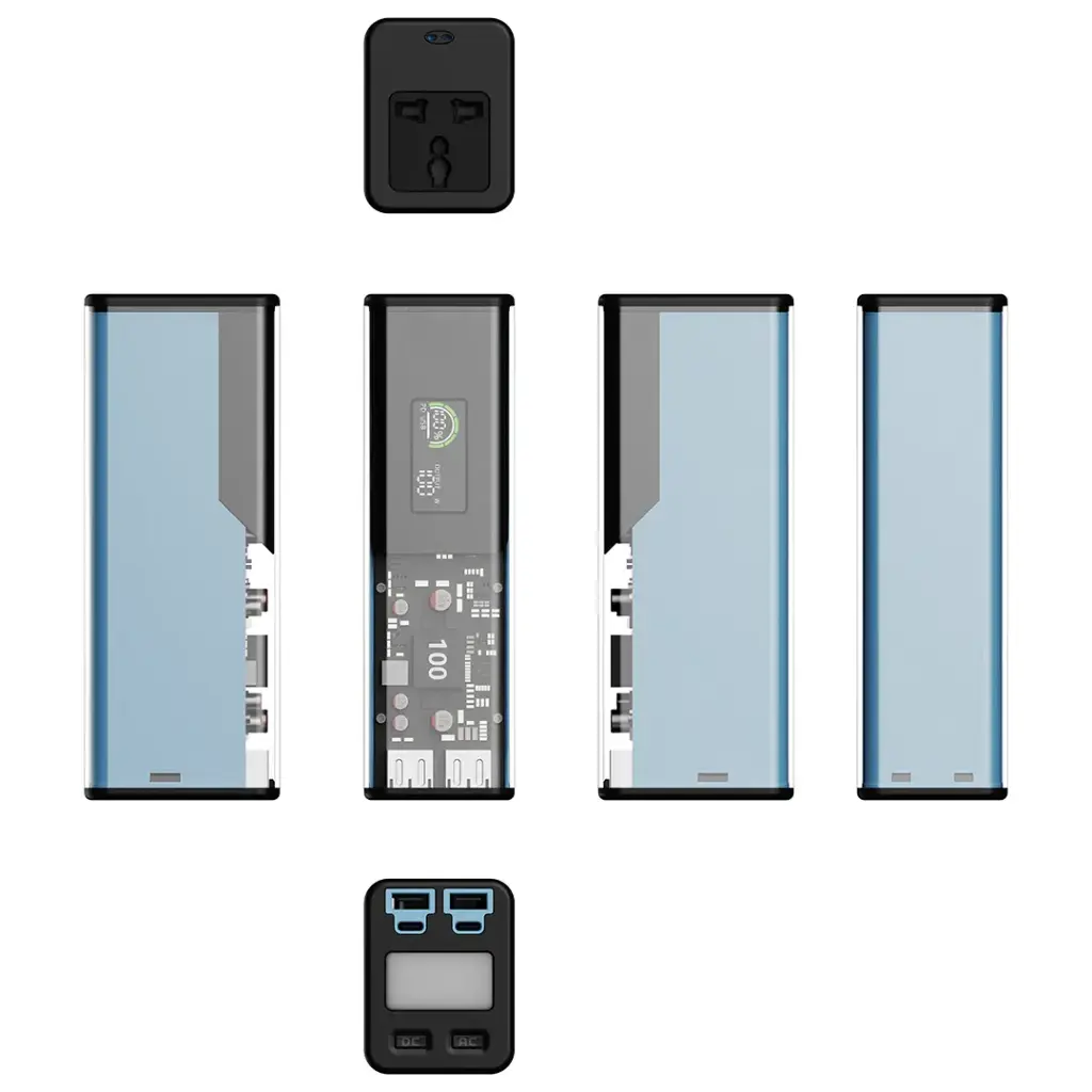 POWEROLOGY ENERGIE 27000MAH POWER BANK WITH AC OUTLET BLACK PPBCHA93BK thumbnail 5