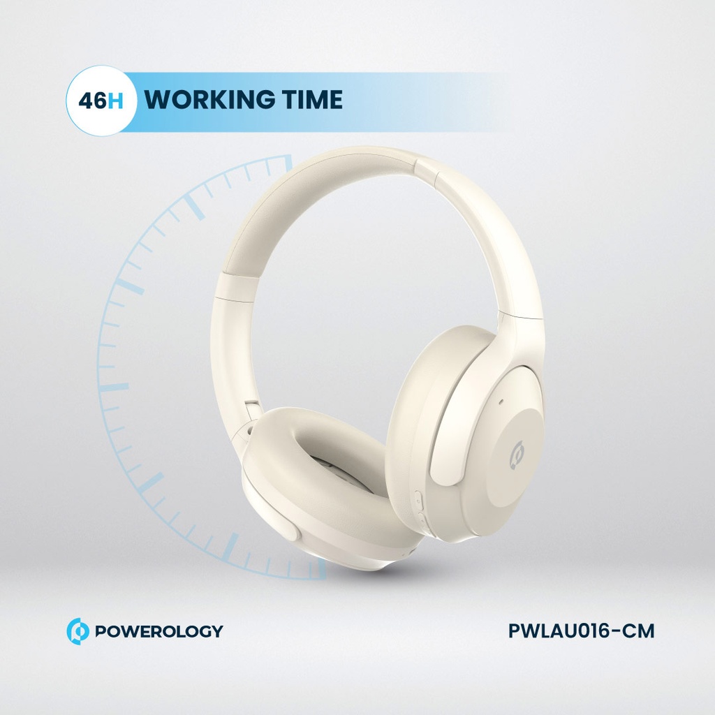 POWEROLOGY HYBRID ANC HEADPHONE CREAM PWLAU016-CM thumbnail 14