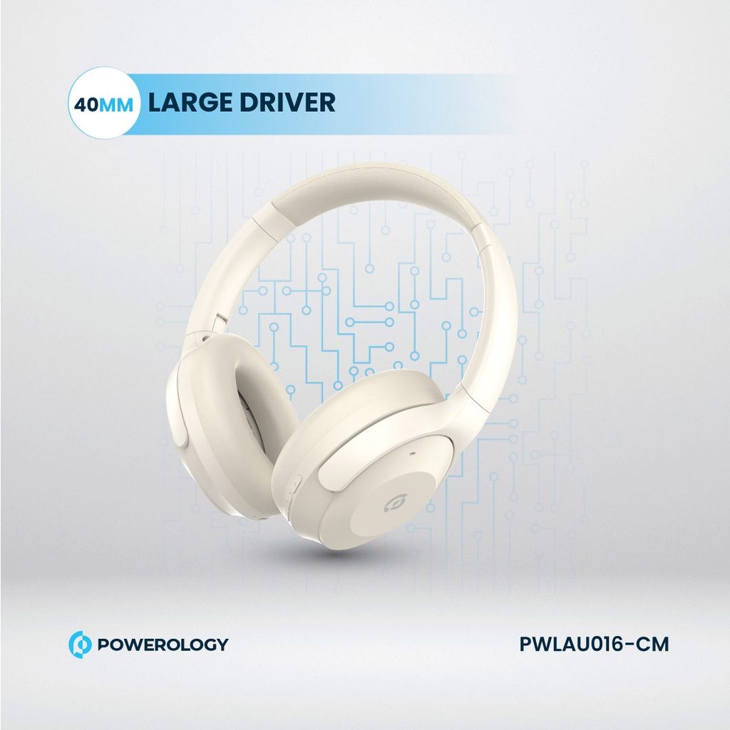 POWEROLOGY HYBRID ANC HEADPHONE CREAM PWLAU016-CM thumbnail 3