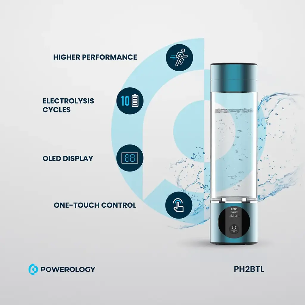 POWEROLOGY HYDROGEN RICH WATER GENERATOR PH2BTL thumbnail 14