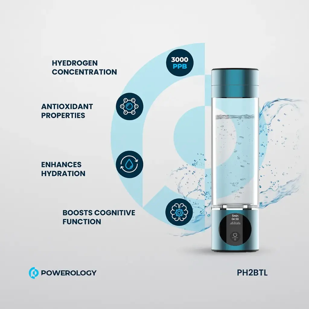 POWEROLOGY HYDROGEN RICH WATER GENERATOR PH2BTL thumbnail 13