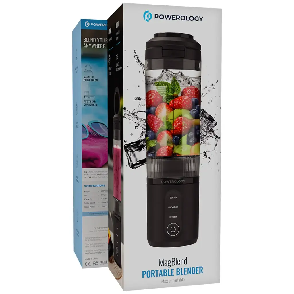 POWEROLOGY MAGBLEND PORTABLE BLENDER BLACK PRPBB8301BK thumbnail 5