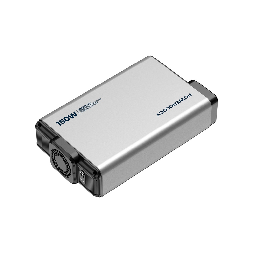 POWEROLOGY 32000MAH 150W MINI POWER STATION WITH AC OUTPUT GREY PPBCHA31 thumbnail 8