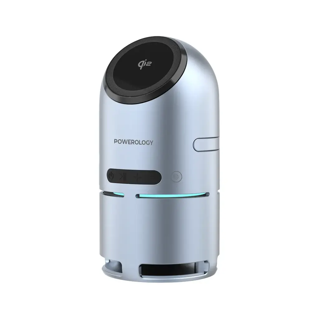 POWEROLOGY QI2 SPEAKER WITH WIRELESS CHARGER STATION GRAY PWCUQ039 thumbnail 7