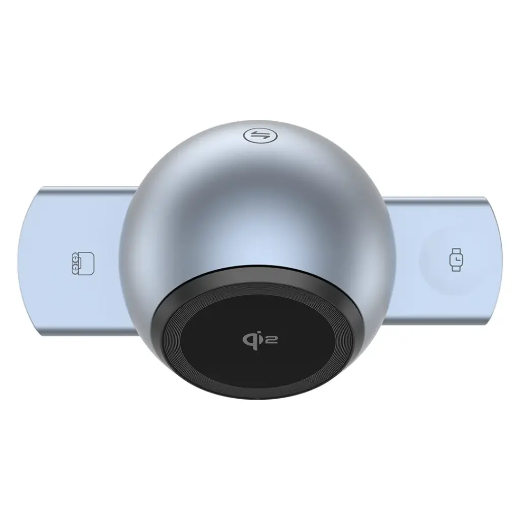 POWEROLOGY QI2 SPEAKER WITH WIRELESS CHARGER STATION GRAY PWCUQ039 thumbnail 9