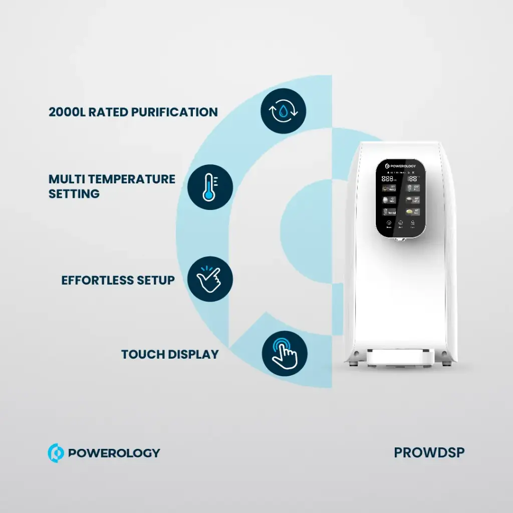 POWEROLOGY REVERSE OSMOSIS WATER PURIFIER AND DISPENSER WHITE PROWDSP thumbnail 15