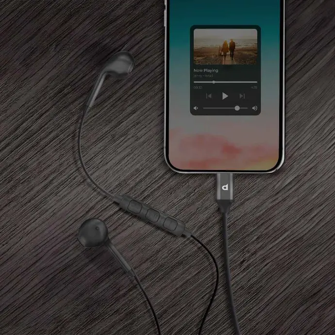 POWEROLOGY STEREO EARPHONE LIGHTNING CONNECTOR BLACK thumbnail 3