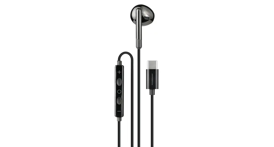 POWEROLOGY TYPE C MONO EARPHONE BLACK PWEPHCM17BK