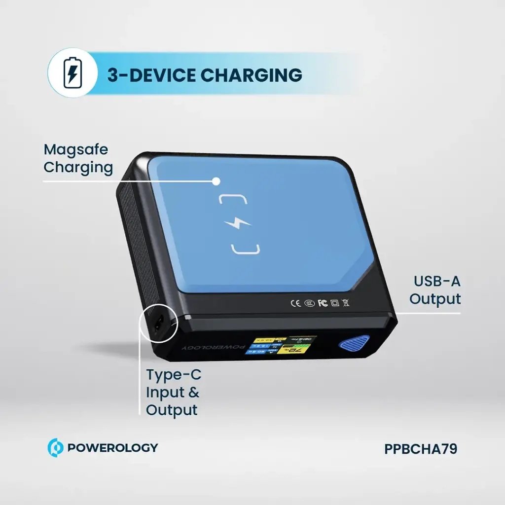 POWEROLOGY ULTRA MINI 20000MAH 15W POWERBANK BLACK PPBCHA79 thumbnail 13