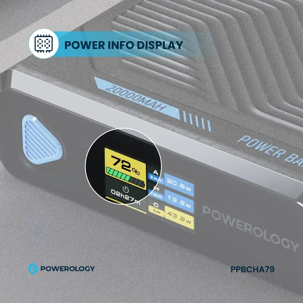 POWEROLOGY ULTRA MINI 20000MAH 15W POWERBANK BLACK PPBCHA79 thumbnail 12