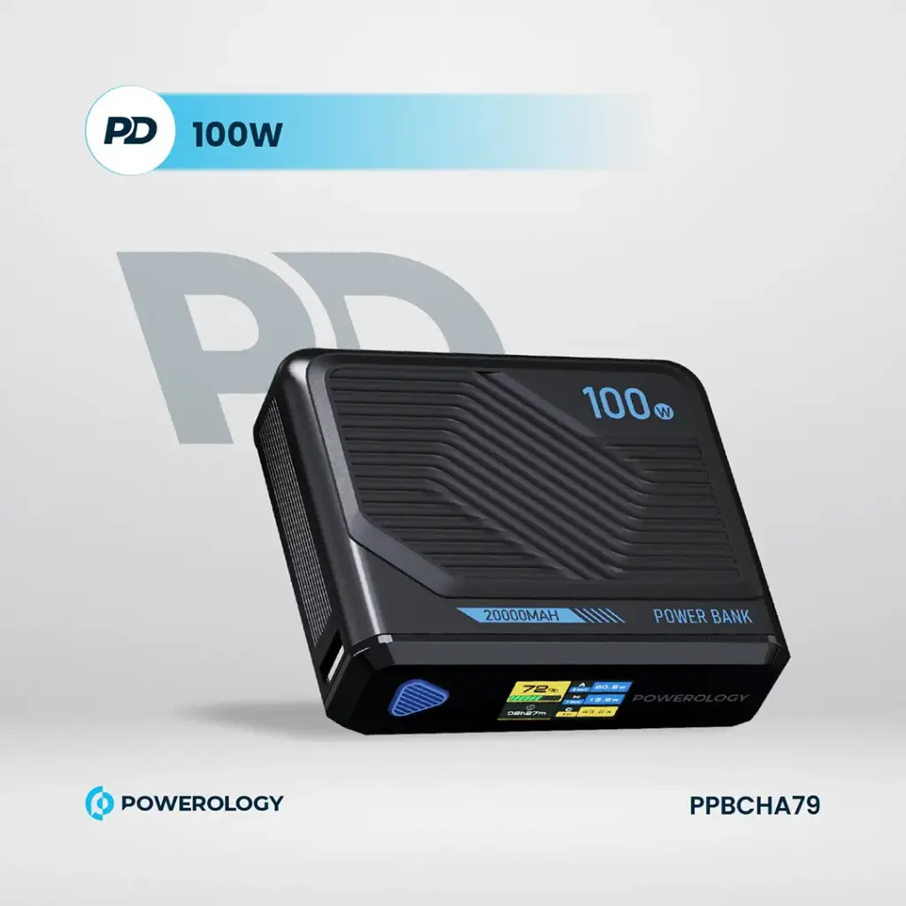 POWEROLOGY ULTRA MINI 20000MAH 15W POWERBANK BLACK PPBCHA79 thumbnail 10