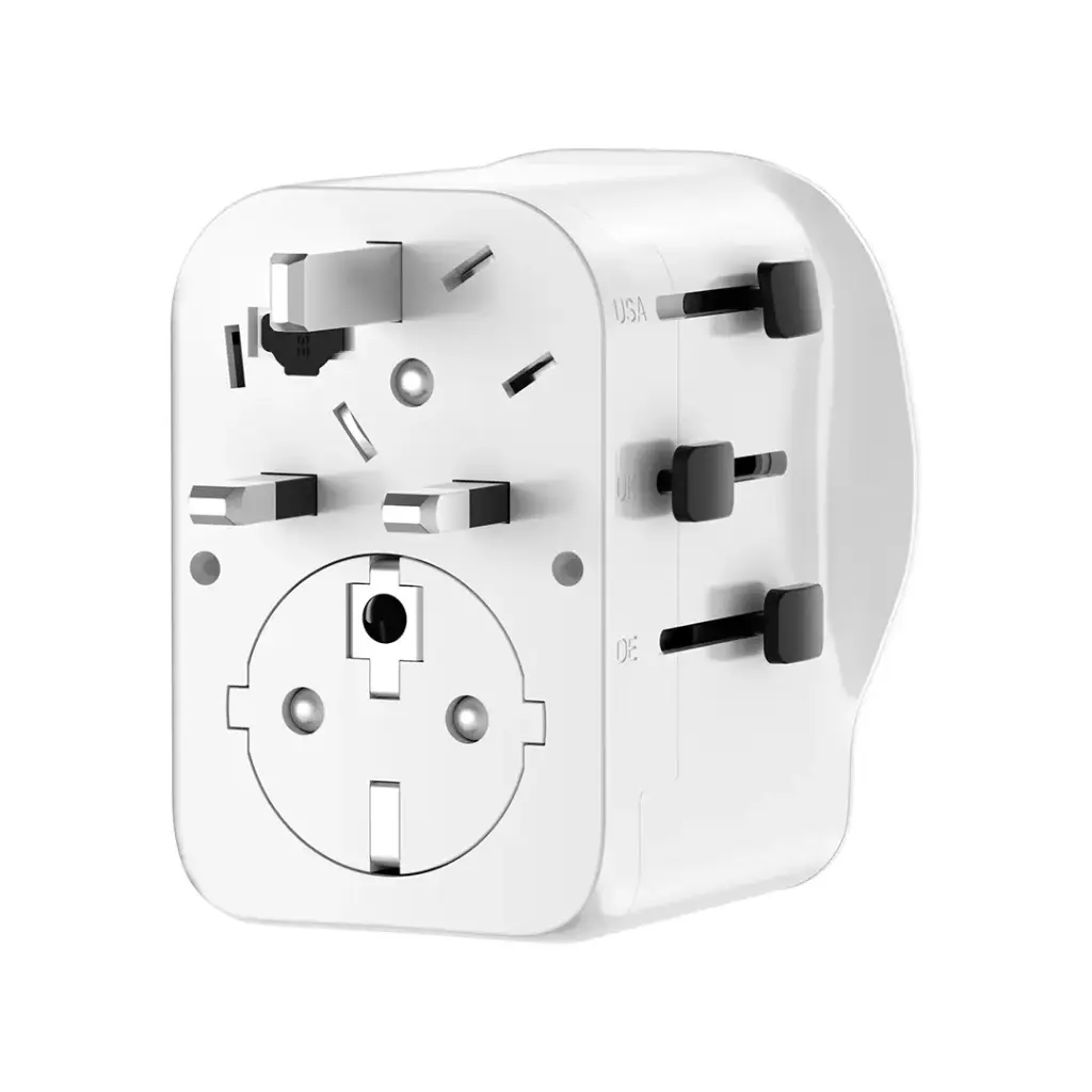 POWEROLOGY UNIVERSAL TRAVEL ADAPTER PD 45W 2300W WHITE PWCUQC043 thumbnail 6