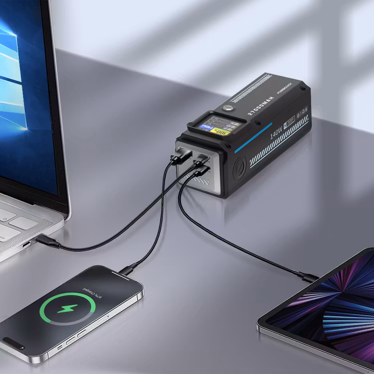POWEROLOGY POWER BANK 27000MAH PD 140W WITH SMART DISPLAY PP083 BLACK PPBCHA83 thumbnail 9
