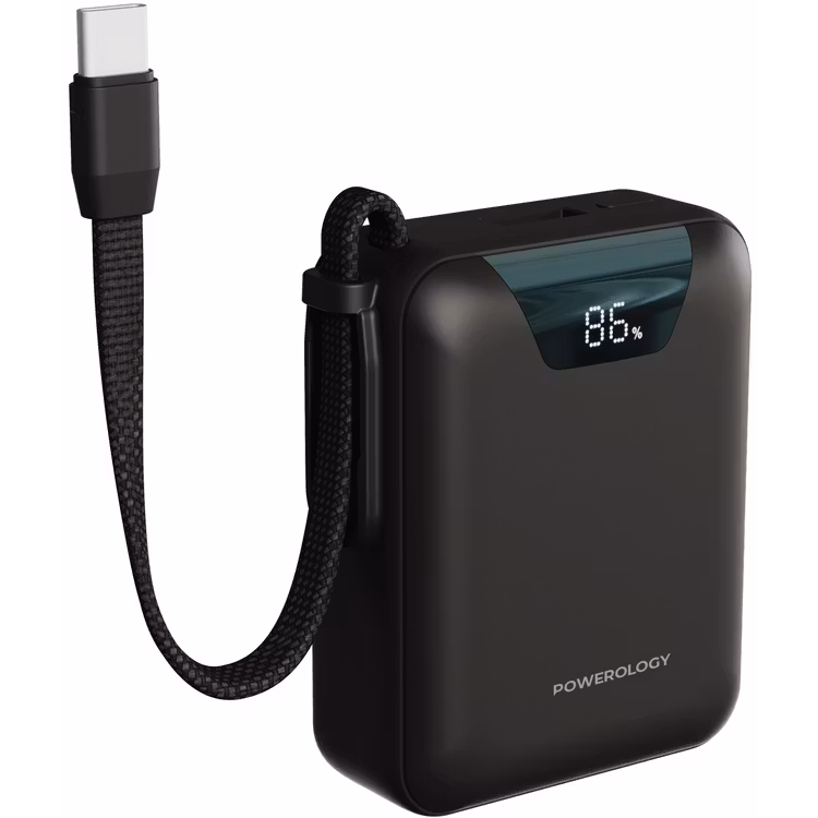 POWEROLOGY YORK 10000MAH POWERBANK BLACK PPBM101BK thumbnail 3