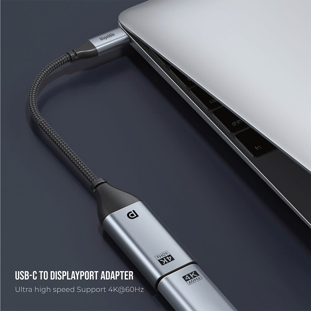 BLUPEBBLE USB-C TO 4K HDMI ADAPTER GRAY  BP-C4KHDMI-GY thumbnail 8