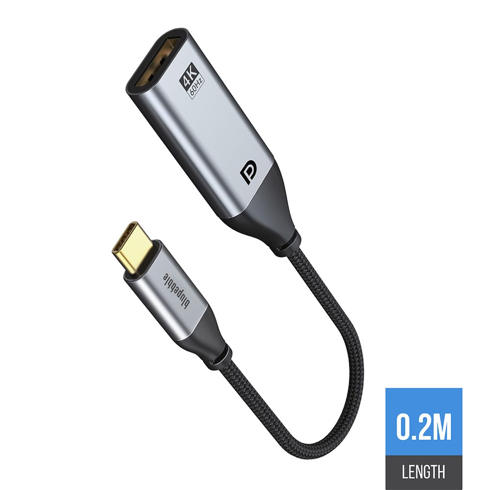 BLUPEBBLE USB-C TO 4K HDMI ADAPTER GRAY  BP-C4KHDMI-GY thumbnail 9