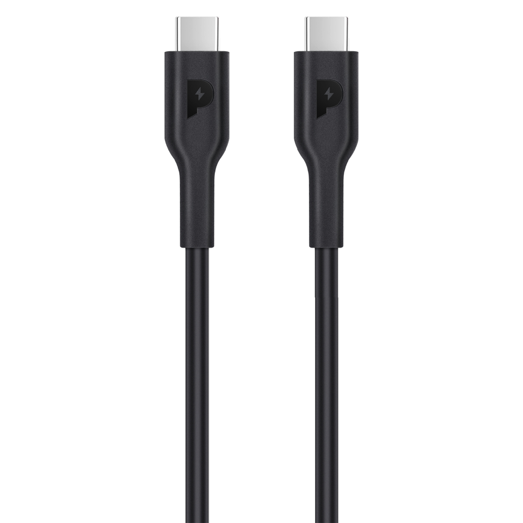 POWEROLOGY TYPE C TO TYPE C CABLE 1.2M PD100W BLACK PWCTC1M-BK
