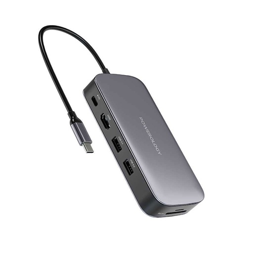 POWEROLOGY 256GB USB C AND SSD DRIVE ALL IN ONE CONNECTIVITY AND STORAGE 100W PWDSHB256 thumbnail 5