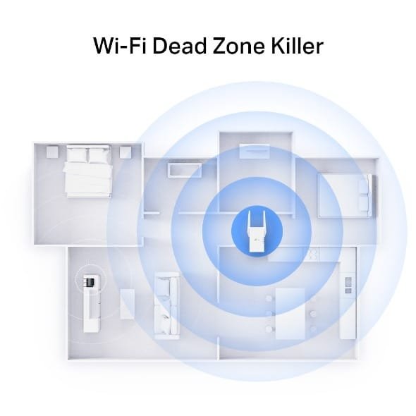 TP-LINK RANGE EXTENDER WI-FI 6 AX3000 DUAL BAND RE705X thumbnail 9