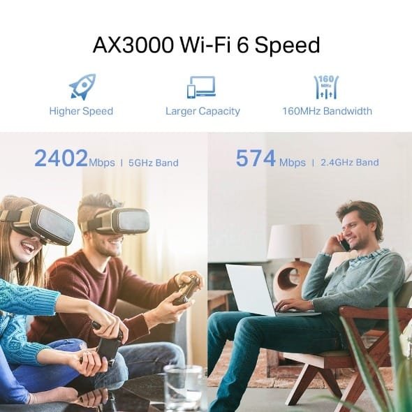 TP-LINK RANGE EXTENDER WI-FI 6 AX3000 DUAL BAND RE705X thumbnail 8