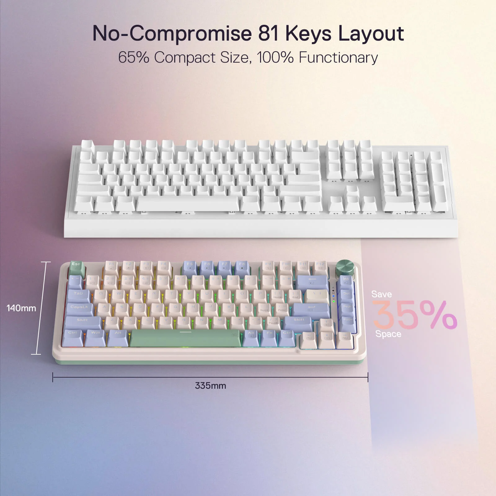 Redragon Ucal Pro Wired Gaming Keyboard (K673CPG-RGB-Pro) - Precision Performance with RGB Lighting thumbnail 34