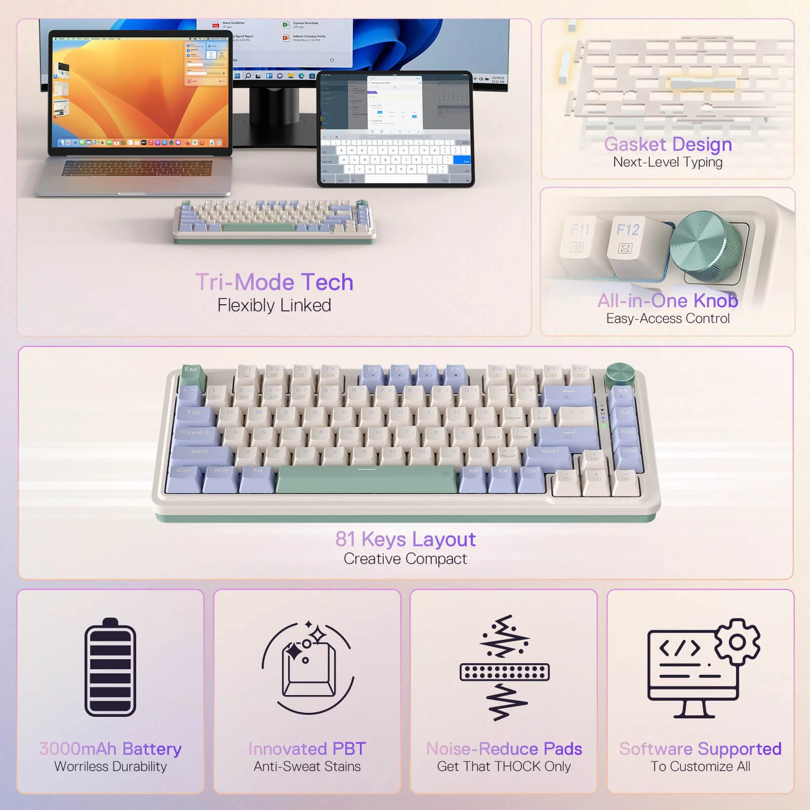 Redragon Ucal Pro Wired Gaming Keyboard (K673CPG-RGB-Pro) - Precision Performance with RGB Lighting thumbnail 33