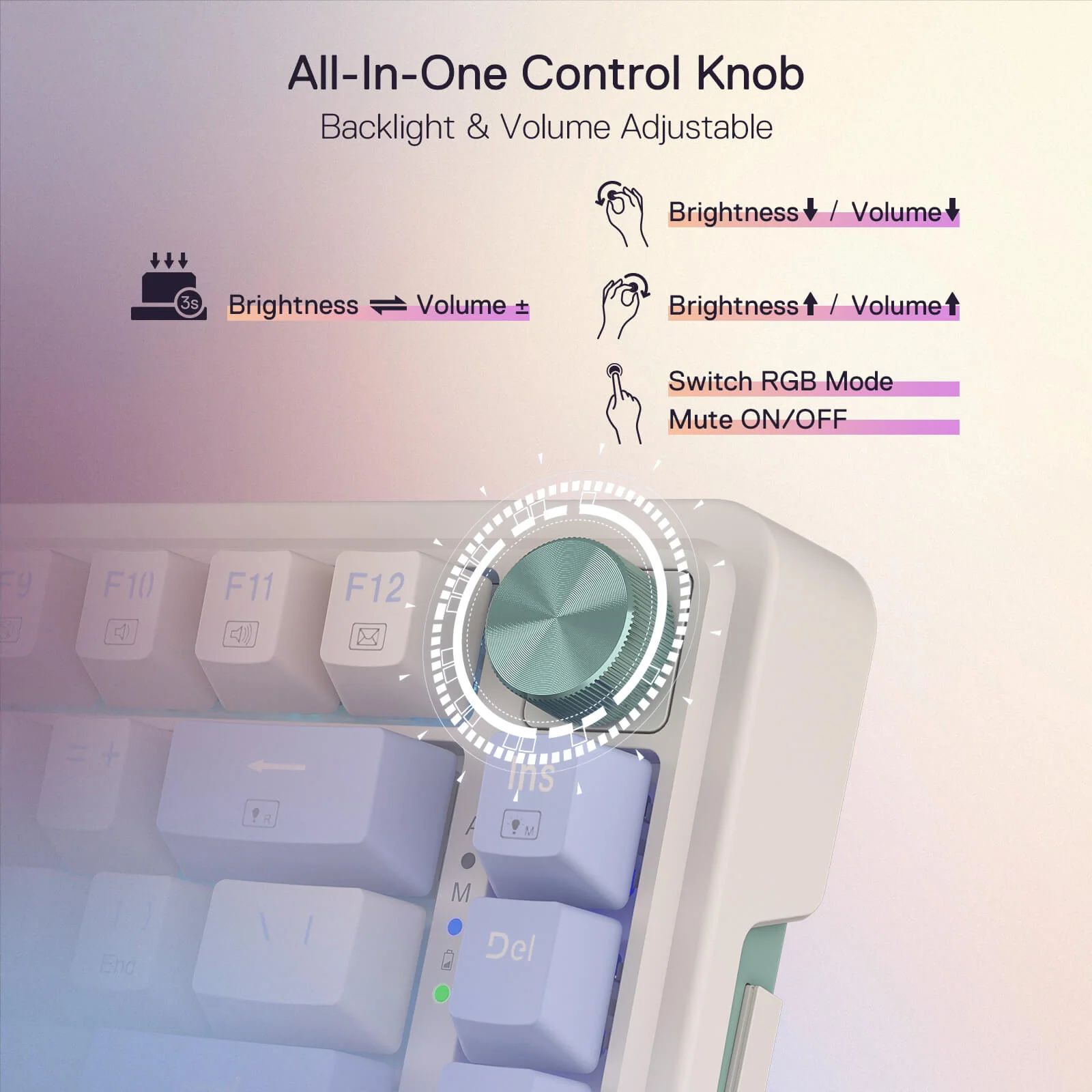 Redragon Ucal Pro Wired Gaming Keyboard (K673CPG-RGB-Pro) - Precision Performance with RGB Lighting thumbnail 11