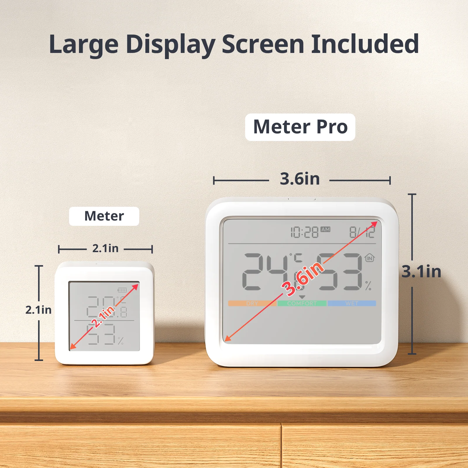 SWITCHBOT SMART MONITORING TEMPARATURE HUMIDITY METER PRO WHITE W4900000 thumbnail 15