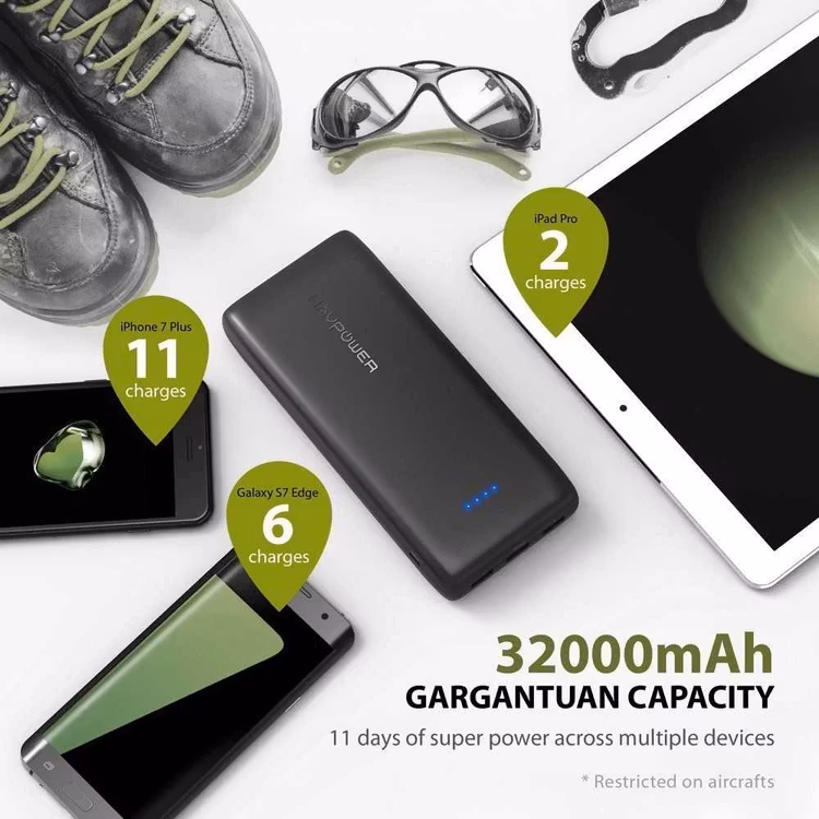 RAVPOWER 32000mAH POWER BANK RP-PB064 thumbnail 5