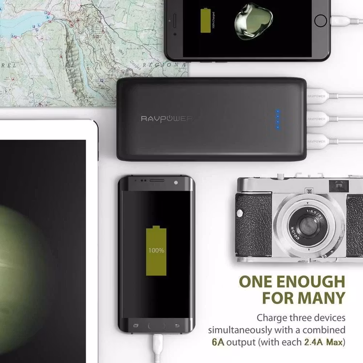 RAVPOWER 32000mAH POWER BANK RP-PB064 thumbnail 6