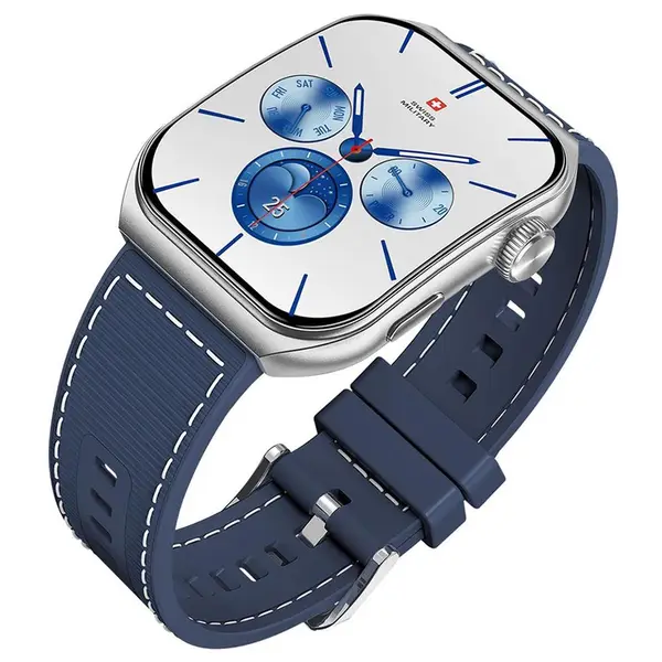 SWISS MILITARY ALPS 3 BLUE WATCH WITH SILICON STRAP  SM-WAT-ALPS3-SLF-BLUSST thumbnail 6