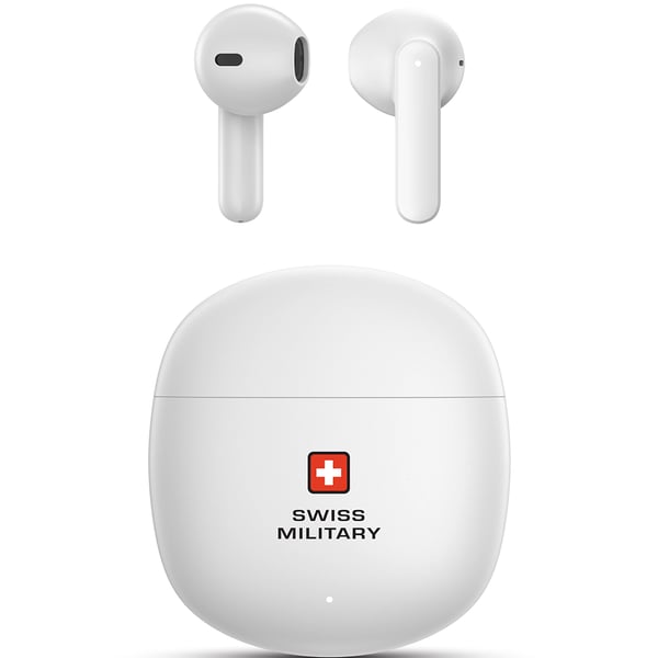 SWISS MILITARY VICTOR 6 HIGH BASS TRUE WIRELESS EARBUDS WHITE SM-TWS-VICTOR6-WH thumbnail 4