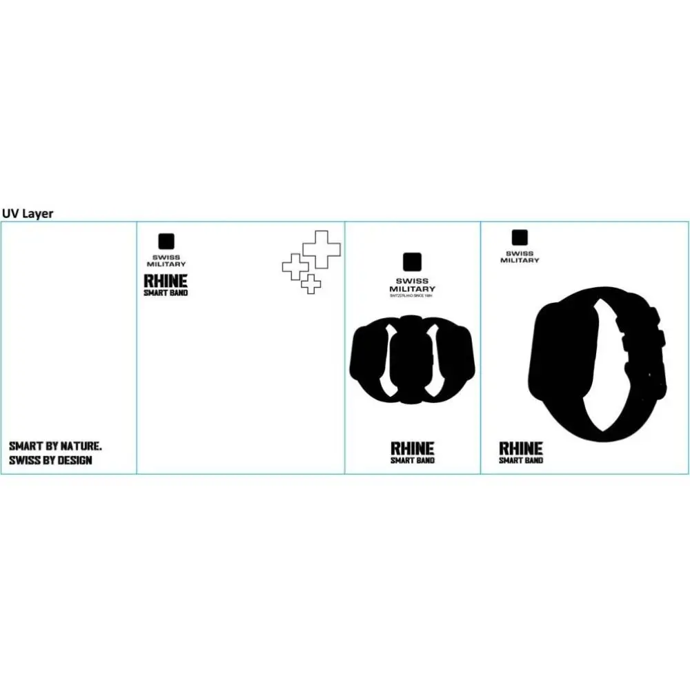 SWISS MILITARY RHINE SMART BAND  BLACK WITH 3 TALK  SM-BAND-RHINE3-BLKF BLKS thumbnail 11