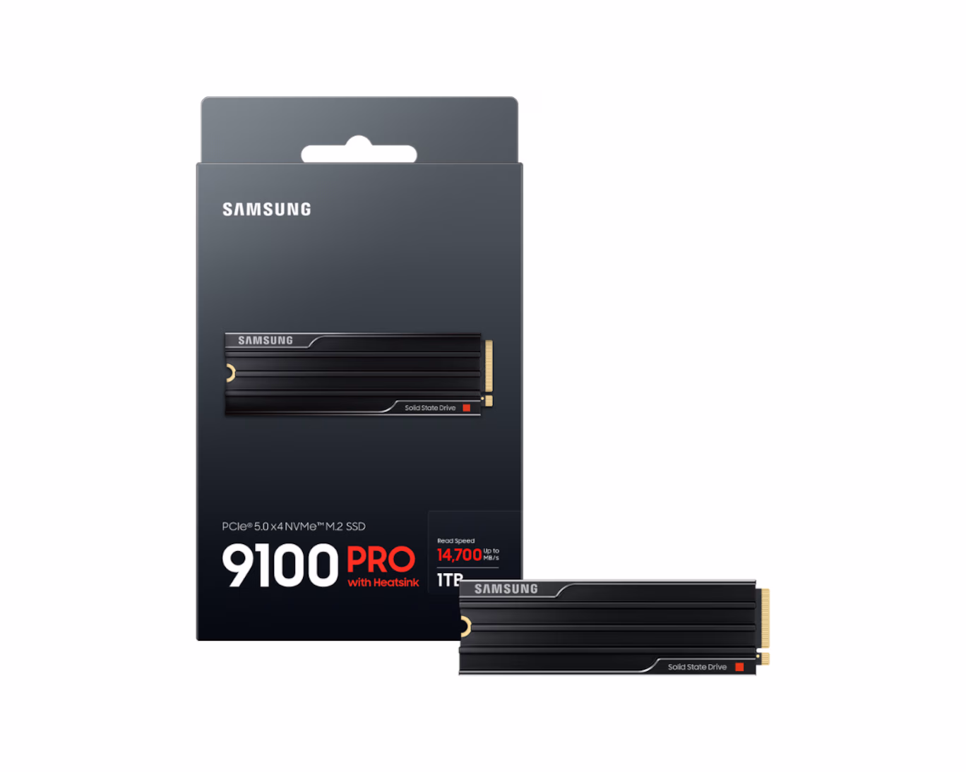 SAMSUNG 1TB 9100 PRO PCIE 5.0 M.2 INTERNAL SSD WITH HEATSINK MZ-VAP1T0CW thumbnail 7