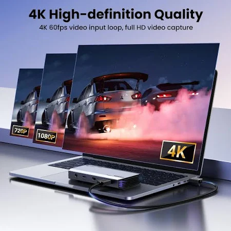 UGREEN AUDIO VIDEO CAPTURE CARD MIC HEADPHONE 4K/60HZ HDMI 10937 thumbnail 11