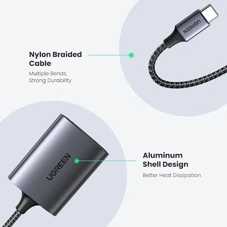 UGREEN USB-C MULTIFUNCTION SD/TF MEMORY CARD READER 80888 thumbnail 26