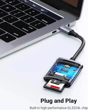 UGREEN USB-C MULTIFUNCTION SD/TF MEMORY CARD READER 80888 thumbnail 11