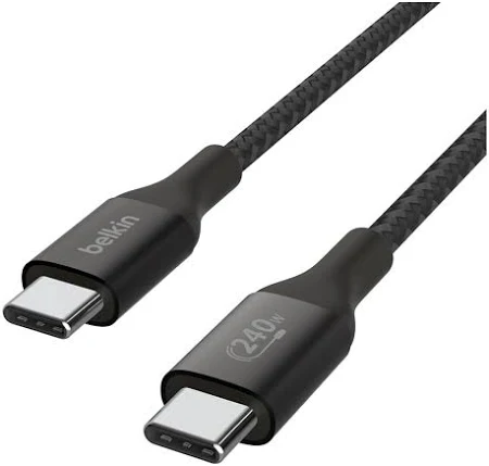 BELKIN BOOST CHARGE USB C TO USB C 240W CABLE 1M BLACK CAB015BT1MBK thumbnail 15
