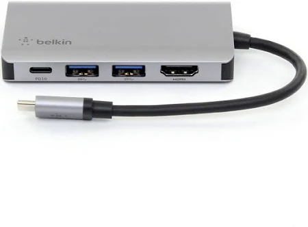 BELKIN CONNECT USB C 4 IN 1 MULTIPORT ADAPTER AVC006BTSGY thumbnail 11