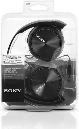 SONY WIRED ON EAR HEADPHONE WITH MIC BLACK MDR-ZX310AP thumbnail 9