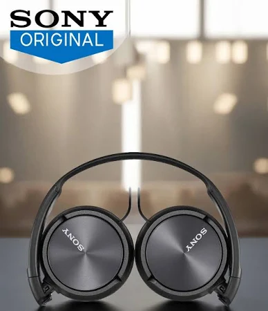 SONY WIRED ON EAR HEADPHONE WITH MIC BLACK MDR-ZX310AP thumbnail 7