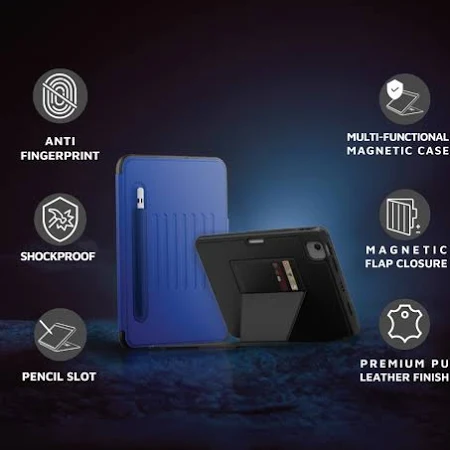 LEVELO LUXORA IPAD 10.2 INCH FULL BODY PROTECTION CASE BLUE LVLIC10BU thumbnail 8