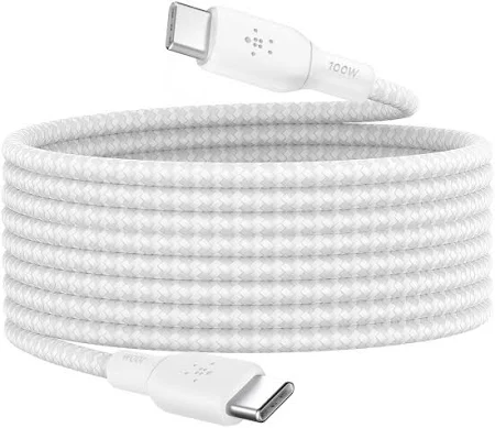BELKIN BOOST CHARGE USB C TO USB C 100W CABLE 3M WHITE CAB014BT3MWH thumbnail 11
