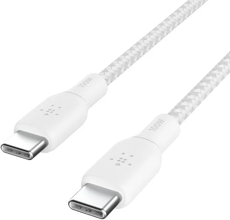 BELKIN BOOST CHARGE USB C TO USB C 100W CABLE 3M WHITE CAB014BT3MWH thumbnail 7