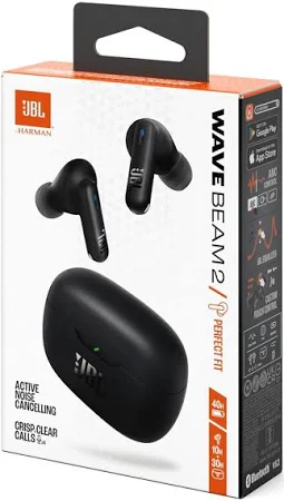 JBL WAVE BEAM 2 TRUE WIRELESS IN-EAR EARBUDS WITH MIC BLACK thumbnail 9